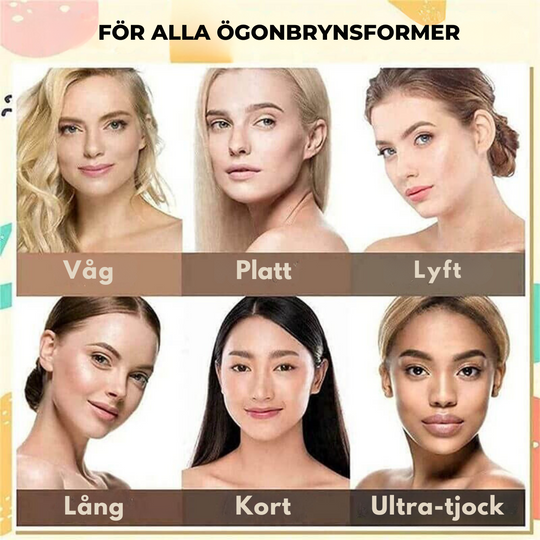 BrowMaster™ | Komplett ögonbrynsstämpel-formningskit