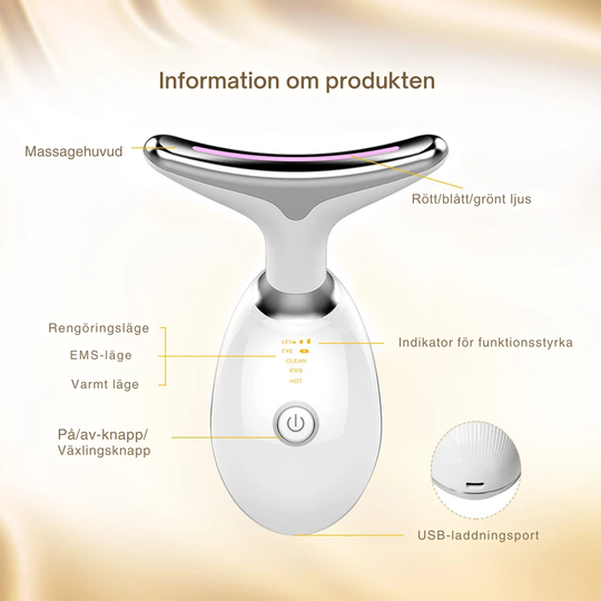 FaceGlow™ | Anti-rynka & Uppstrammande ansiktsmassageapparat