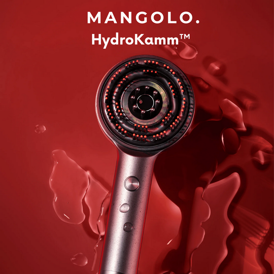 Mangolo HydroKamm™ | Elektrisk rödljus-massageborste